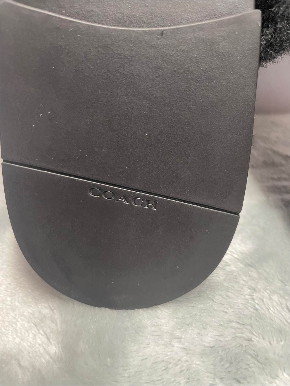 NWOT Coach Sherpa & Suede Signature Flat Mule - Picture 8 of 12